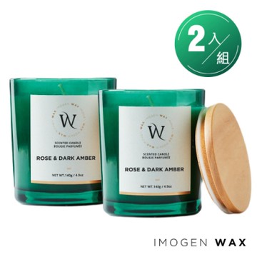 IMOGEN WAX 經典系列香氛蠟燭 琥珀玫瑰 Rose & Dark Amber 140g x 2