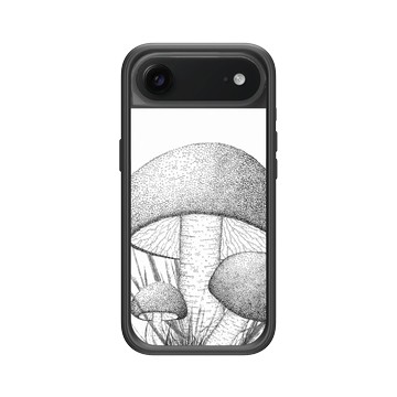 iPhone Air Mod NX -邊框背蓋組合 (相機按鈕) 黑 - MOLECULARTS - 蘑菇