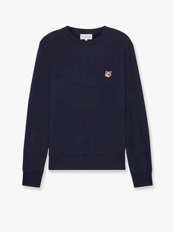 Cotton sweatshirt with iconic frontal patch - MAISON KITSUNE - gender_Man