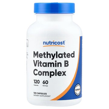 Nutricost, 甲基化維生素 B 複合物，120 粒膠囊
