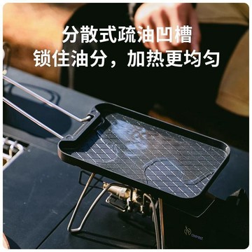 🔥台灣出貨🔥戶外烤肉盤 露營不粘煎盤 烤肉盤 防滑易清洗 卡式爐烤盤
