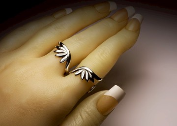 雙翅膀戒指/ 可選單隻左戒或右戒