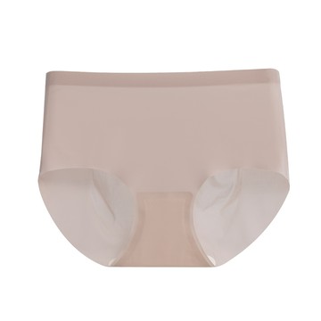 [家速配]無痕冰絲抗菌內褲(包覆式)<藕膚色-M>