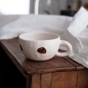 栗子啞光陶瓷咖啡杯 / 日式家用杯 / 水杯禮物