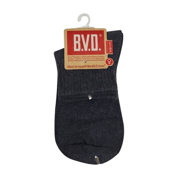 B.V.D. 1/2 中性休閒襪 鐵灰 12雙入  22~25cm