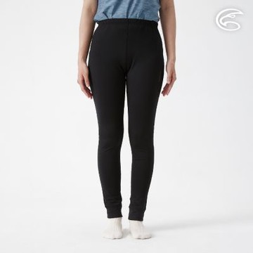 ADISI 童遠紅外線彈性速乾保暖褲 AUP2421020 岩黑 (130-160)｜磨毛 刷毛 快乾 白竹炭 消臭 抗菌 內著褲