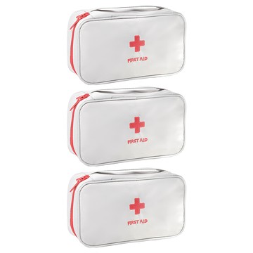 醫藥急救包  蘋果紅質感灰牛津布  3個