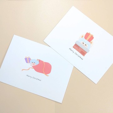 2025新款聖誕明信片-聖誕卡片 含信封