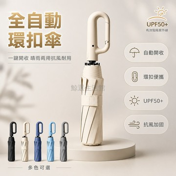 台灣出貨✨ 全自動雨傘 環扣設計 加大加固 一鍵開收 抗風耐用 晴雨兩用 高爾夫傘 通勤適用