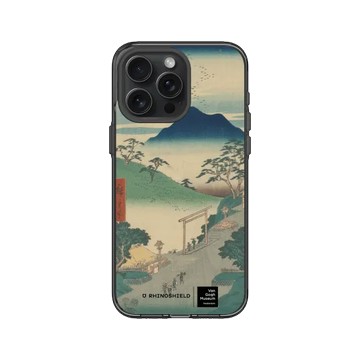 iPhone 15 Pro Max JellyTint 酷墨灰 - Van Gogh Museum - 浮世繪系列東海道五十三次名所圖會 - 歌川廣重
