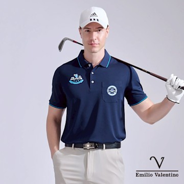 Emilio Valentino 范倫鐵諾 男 短袖POLO衫  golf 高爾夫 (21-5V9801)