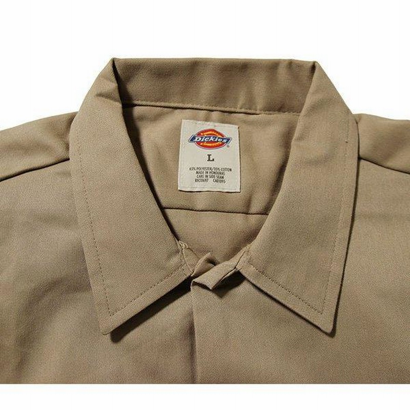 BornxRaised (ボーンアンドレイズド) 半袖 ワークシャツ ディッキーズ BORN X RAISED + MR. CARTOON WORK  SHIRT Dickies 1574 KHAKI | LINEブランドカタログ