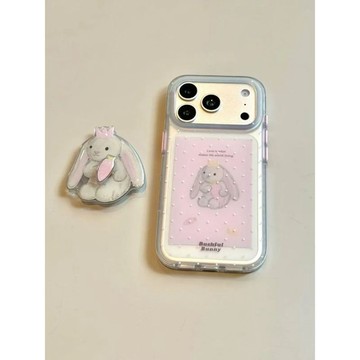 皇冠垂耳兔適用蘋果17PROMAX手機殼iPhone16/15/14PLUS防摔12女11