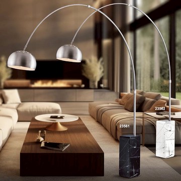 E27 金屬大理石落地燈  F37-16-23561、23562