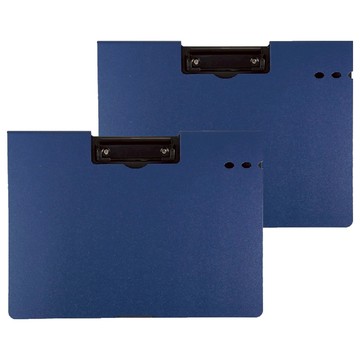 珠友文化 橫式PP丹麥夾 A4  暗夜藍  2入