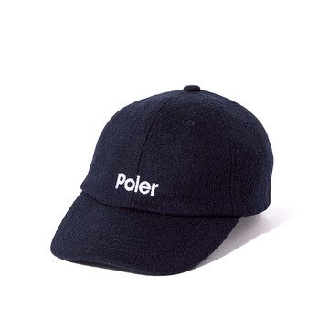 POLER WOOL EMB BASEBALL CAP 羊毛EMB棒球帽 / 海軍藍