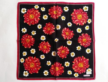 David Hicks 復古手帕女式手帕非洲菊 17 x 17