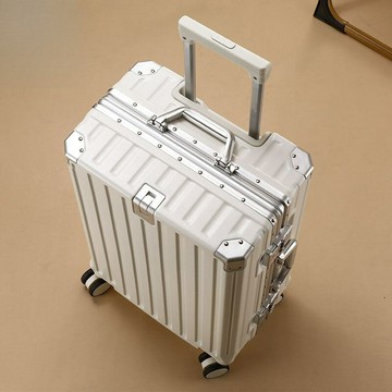 行李箱 旅行箱 拉桿箱 輕便萬向輪 出國學生登機箱袋鼠行李箱大容量鋁框拉桿箱男女學生萬向輪結實耐用旅行箱密碼箱