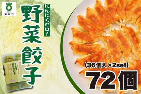 大阪ふくちぁん野菜餃子 冷凍生餃子 72個 ［36個入×2セット］