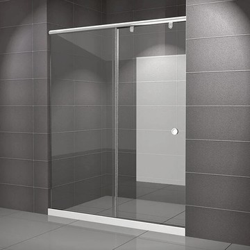 【海夫健康生活館】ITAI一太 皇冠5048 鋁合金淋浴拉門 單開型+固定面 強化玻璃8mm