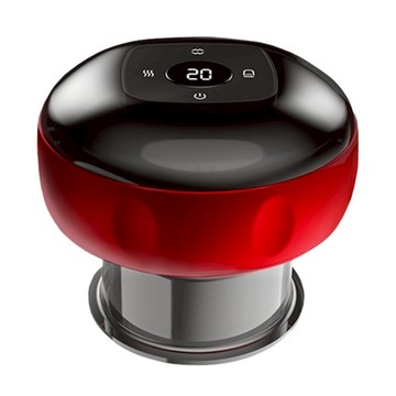 智能多檔位液晶加熱刮痧儀 CP-8型號 12檔吸力可調 Type-C充電接口  紅色  1個