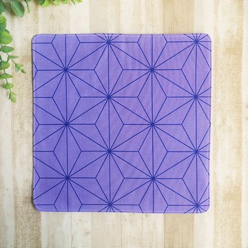 日本純棉手帕=和柄=麻葉紋=朝顏(共3色)