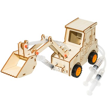 「藍象科學小實驗」液壓裝載車科技小製作兒童益智教具創客少年宮勞作材料包實驗