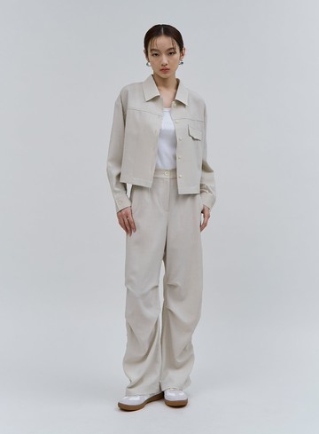 個性雙色織紋襯衫外套