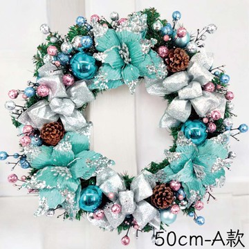 50CM聖誕花圈 32155-A