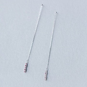 925純銀耳環鑲鑽耳飾-極光炫彩繽紛迷人母親節生日情人節禮物女飾品73dq78【獨家進口】【米蘭精品】