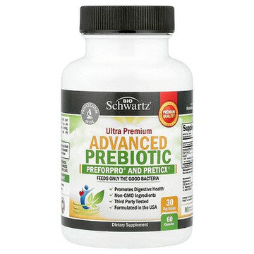 BioSchwartz, 益生元，60 粒素食膠囊