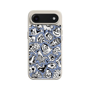 iPhone Air SolidX 貝殼灰 - Ted Leonid Melendres - Puzzle Heads Blue 2 藍謎2