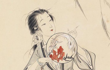 名畫復制品胡也佛仕女圖仿古畫復制品微噴名人字畫人物畫水墨畫