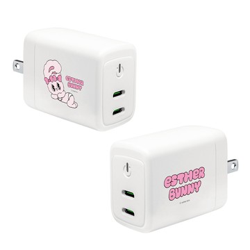 【TOXOXO】艾絲樂小兔｜迷人魅影：GaN 40W Type-C雙孔充電頭