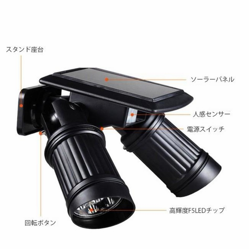 ソーラーライト 屋外 人感センサー LED 明るい おしゃれ 防水