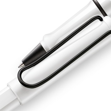 【LAMY】 鋼珠筆 / Safari 狩獵者系列 - 白黑 - 官方直營旗艦館