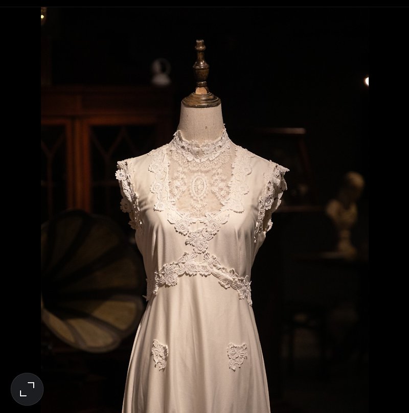 60s vintage Ivory colour wedding dress