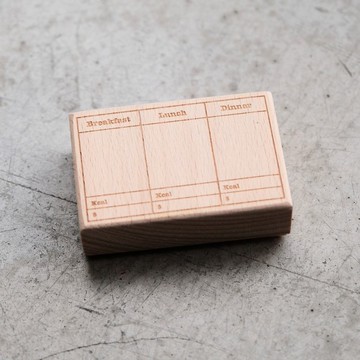 木頭印章 : 每日飲控