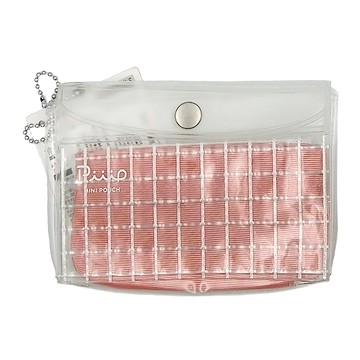 KOKUYO 國譽 Piiip 迷你透明收納包  粉棕色  1個