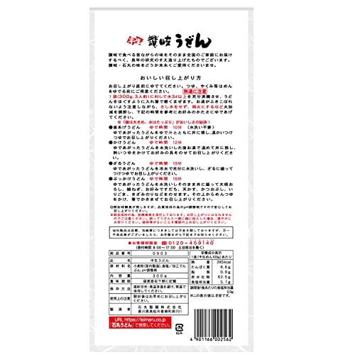 送料無料 石丸製麺 半生りつりん印讃岐うどん 300g(3人前)×10袋箱