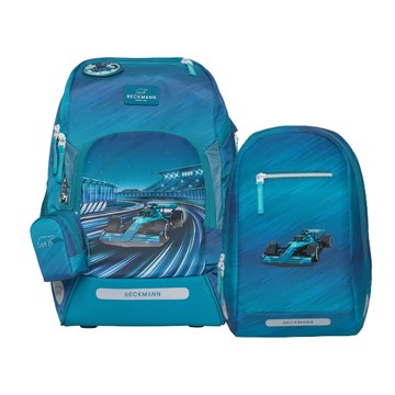 【毒】Beckmann AIR FLX 擴充護脊書包20~25L+Gym 12L輕便後背包 - 旋風賽車