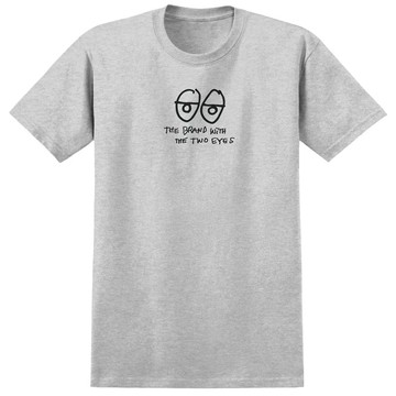 KROOKED 51023559B-A7Y TWO EYES TEE 短T (麻灰色)