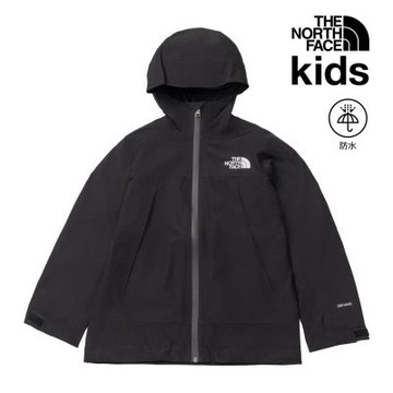 【The North Face 官方旗艦】北面兒童黑色DRYVENT防水衝鋒衣｜8J7JJK3