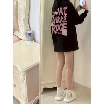 CHAOO 大學t 衛衣 長袖衛衣 oversize 大學t 情侶裝 冬季衣服 oversize 韓系衣服 可愛衛衣