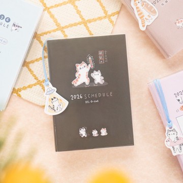 O-CAT - 2026書籤貓跨年手冊(50K小本)。JDM-271