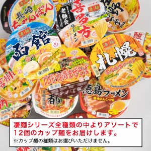 ヤマダイ ニュータッチ 凄麺（ノンフライカップ麺）12食 詰め合わせ セット 箱買い カップめん カップラーメン [AH007ya]