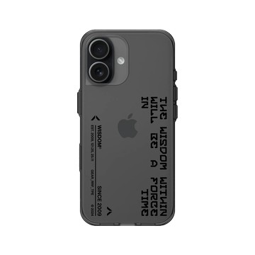 iPhone 17 Clear (相機按鈕) 酷墨灰 - WISDOM - TIME SIGN