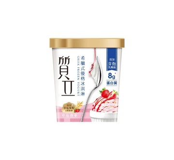 [家速配]質立希臘式優格冰淇淋(草莓燕麥)