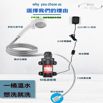 【免運】戶外洗澡器 戶外淋浴器 戶外洗澡神器 淋浴器 農村洗澡車載露營電動花灑12V點菸器宿舍帳篷