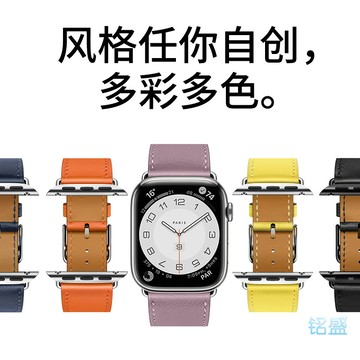新款真皮錶帶 適用 Apple Watch 11 10  9 8 7 6 5 4 SE 46mm 49mm 蘋果錶帶